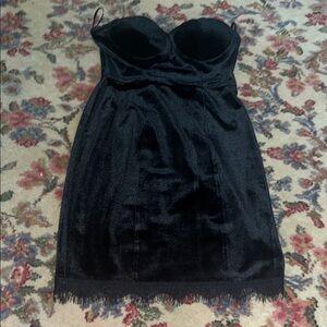 Material Girl Black Dress with Sweetheart Neckline for Cocktail